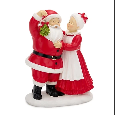 Holly Santa Claus & Mrs. Claus with Mistletoe