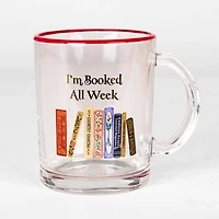 Booked All Week Glass Mug