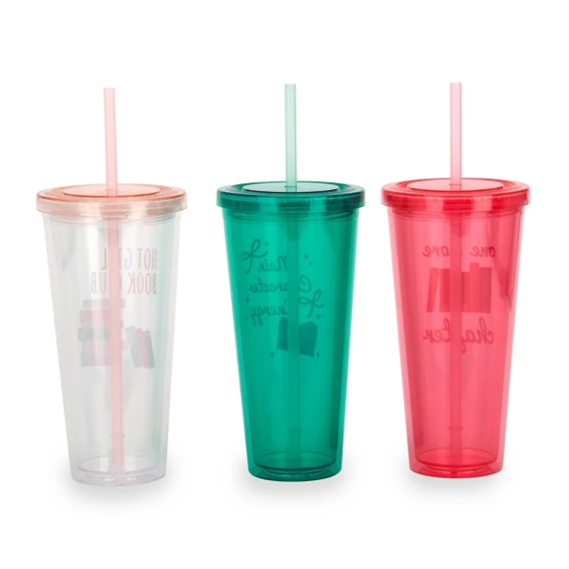 Book Plastic Tumblers