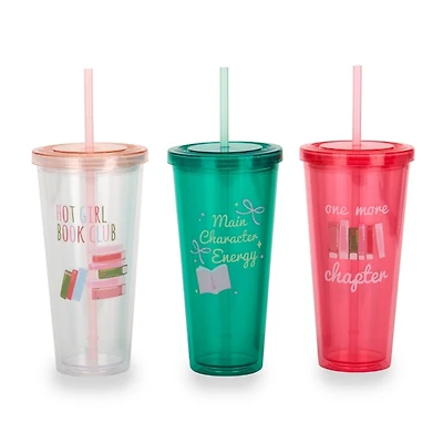 Book Plastic Tumblers
