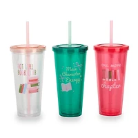 Book Plastic Tumblers