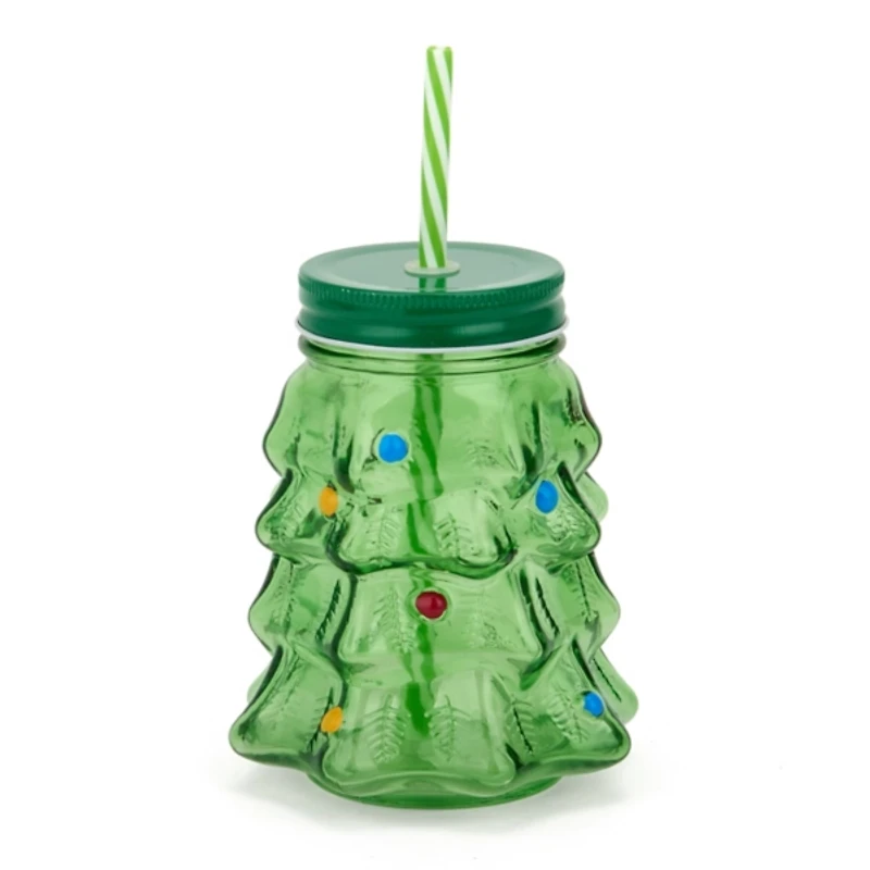 Christmas Tree Glass Sipper