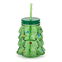 Christmas Tree Glass Sipper