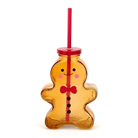 Gingerbread Man Glass Sipper
