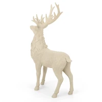 Gray Standing Deer Figurine, 11 in.