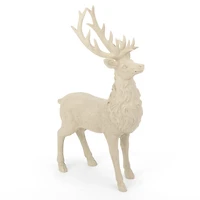 Gray Standing Deer Figurine, 11 in.
