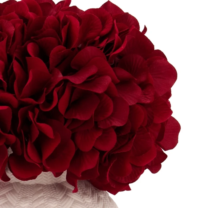 Red Hydrangea Christmas Arrangement