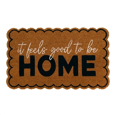 Feels Good to Be Home Scalloped Doormat