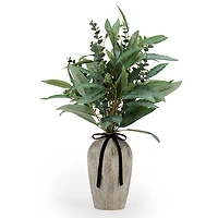 Seeded Eucalyptus Arrangement with Bow