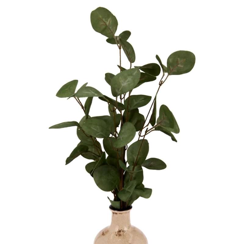 Dark Green Foam Eucalyptus Stem