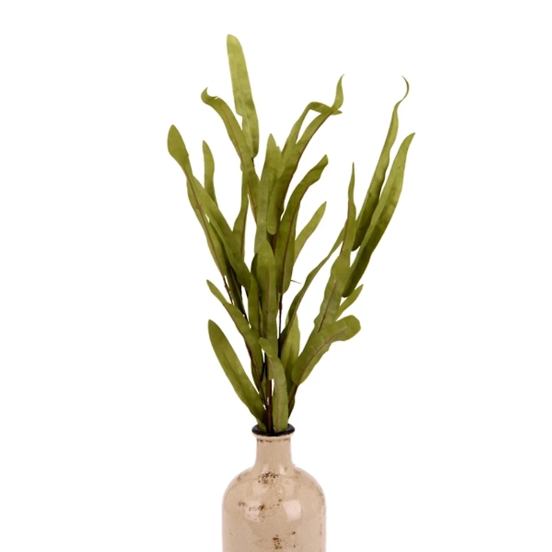 Dark Green Foam Leaves Stem