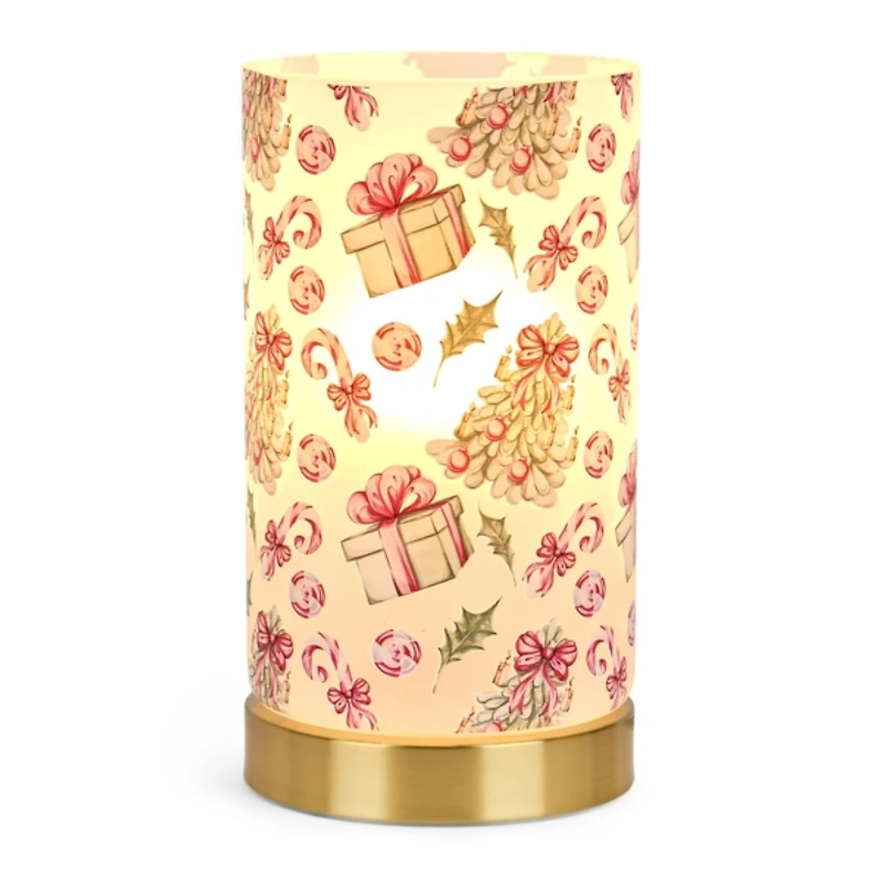 Christmas Candy Canes Glass Uplight