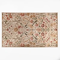 Florence Floral Washable Area Rug, 5x8