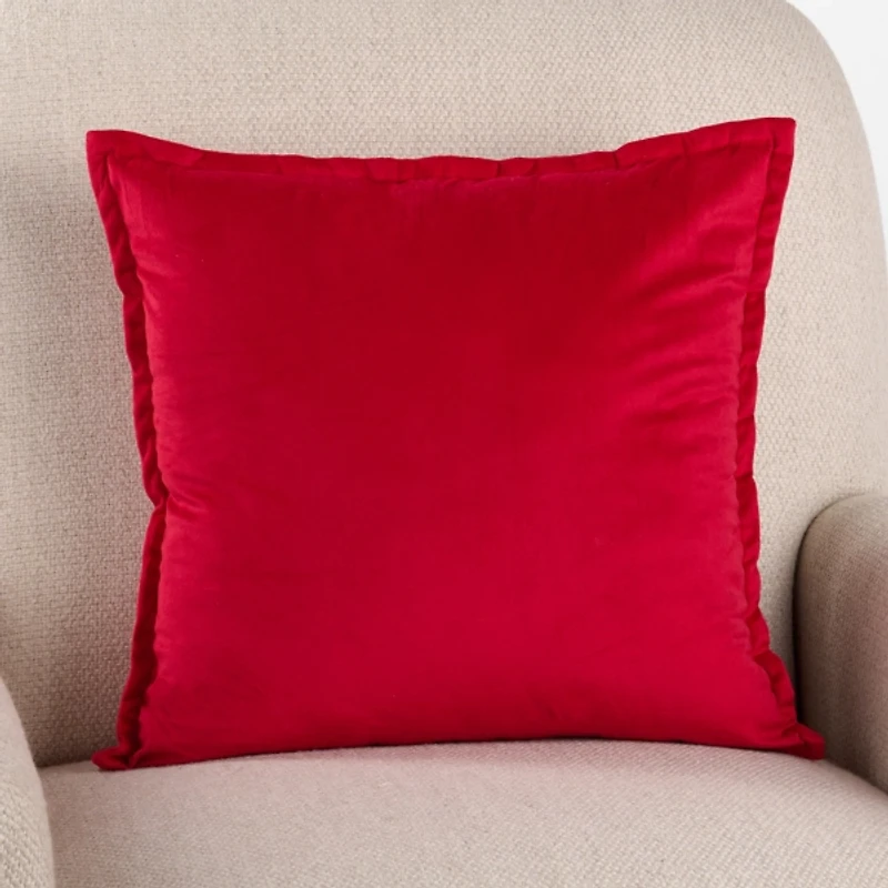Red Joy to the World Pillow