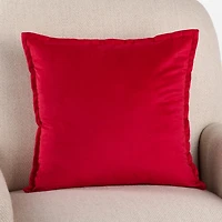 Red Joy to the World Pillow