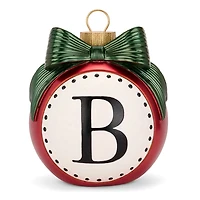 Red & Green Monogram B Christmas Ornament Statue