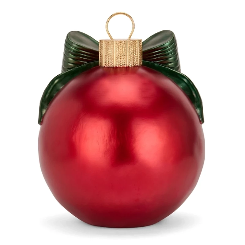 Red & Green Monogram S Christmas Ornament Statue