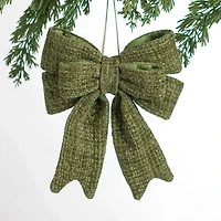 Knit Bow Ornaments