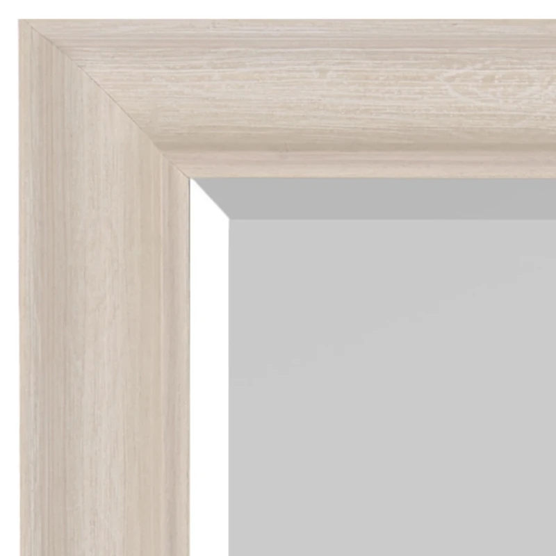 White Scoop Frame Profile Wall Mirror