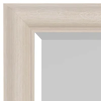 White Scoop Frame Profile Wall Mirror