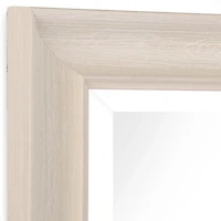 White Scoop Frame Profile Wall Mirror