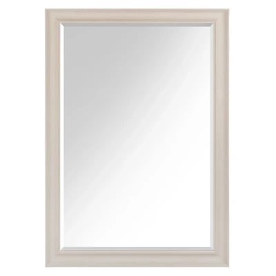 White Scoop Frame Profile Wall Mirror