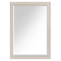 White Scoop Frame Profile Wall Mirror