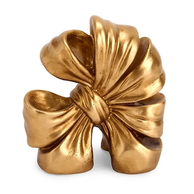 Gold Bow Resin Bookend