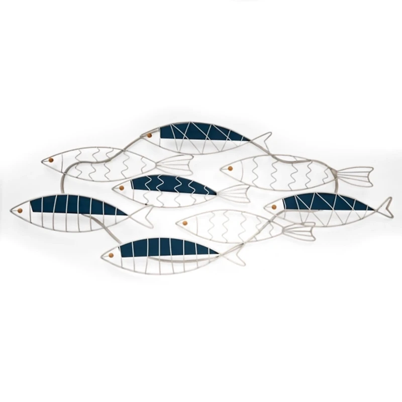 School of Fish Coastal Wall Plaque