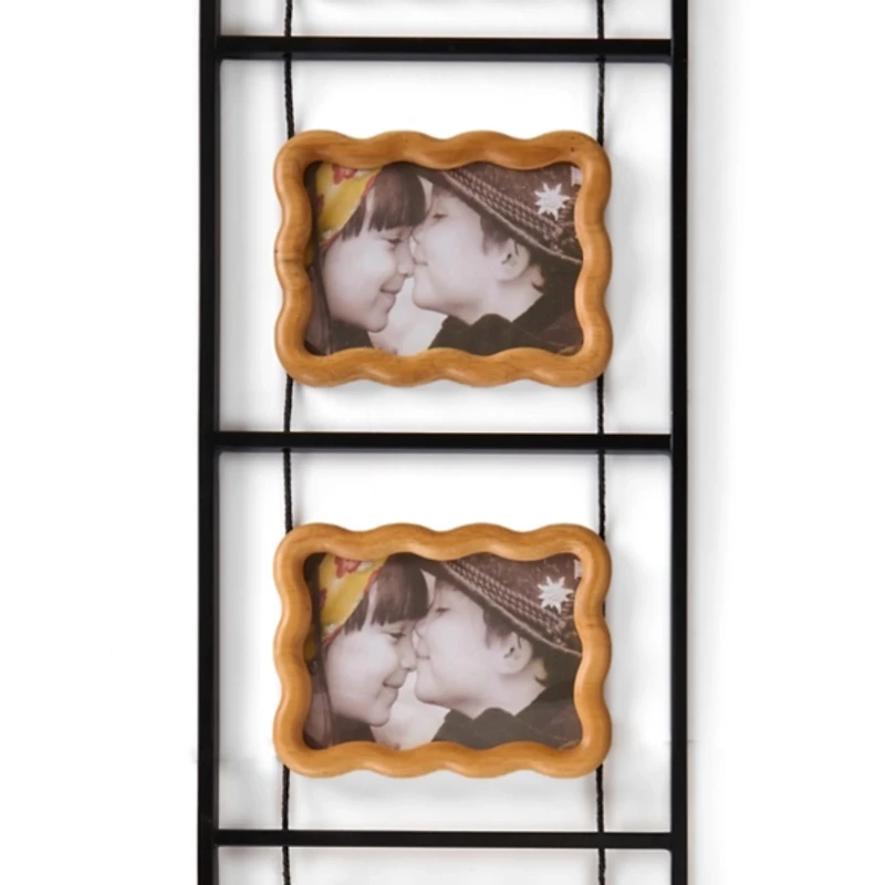 Wavy Frame Wood Collage Ladder