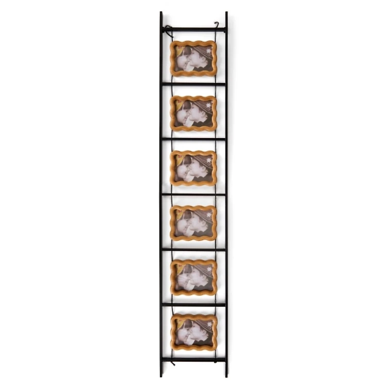 Wavy Frame Wood Collage Ladder