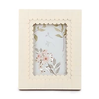 Cream Scalloped Layer Picture Frame