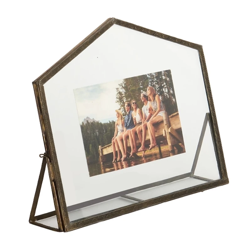Bronze Metal House Picture Frame