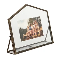 Bronze Metal House Picture Frame