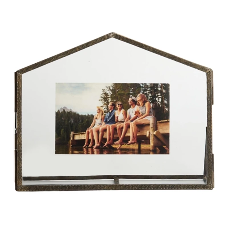 Bronze Metal House Picture Frame