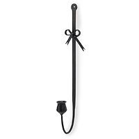Black Dainty Bow Taper Candle Wall Sconce