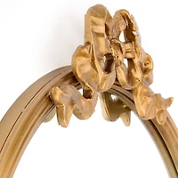 Round Gold Bow Abby Wall Mirror