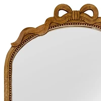 Molly Carved Wood Bow Arched Wall Mirror