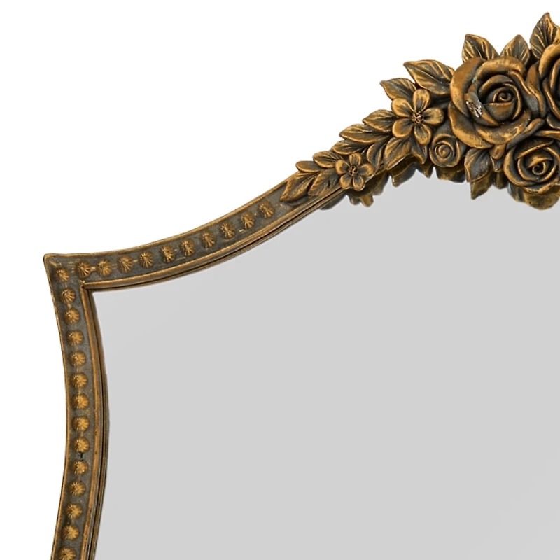 Bronze Derose Metal Shield Wall Mirror