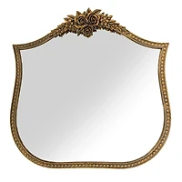 Bronze Derose Metal Shield Wall Mirror