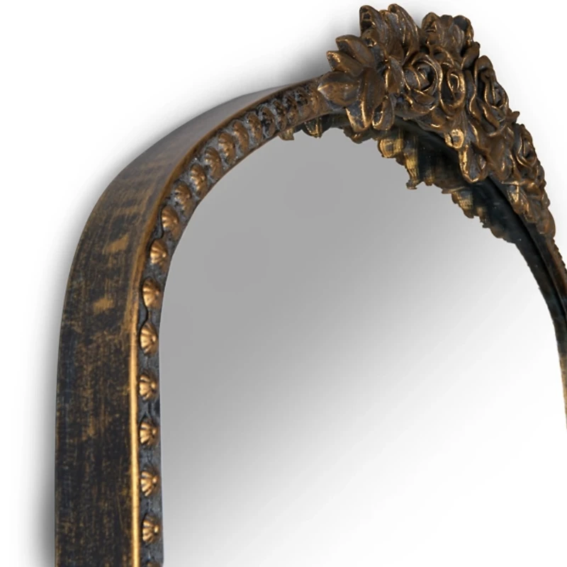 Bronze Derose Metal Arch Leaner Mirror