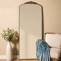 Bronze Derose Metal Arch Leaner Mirror