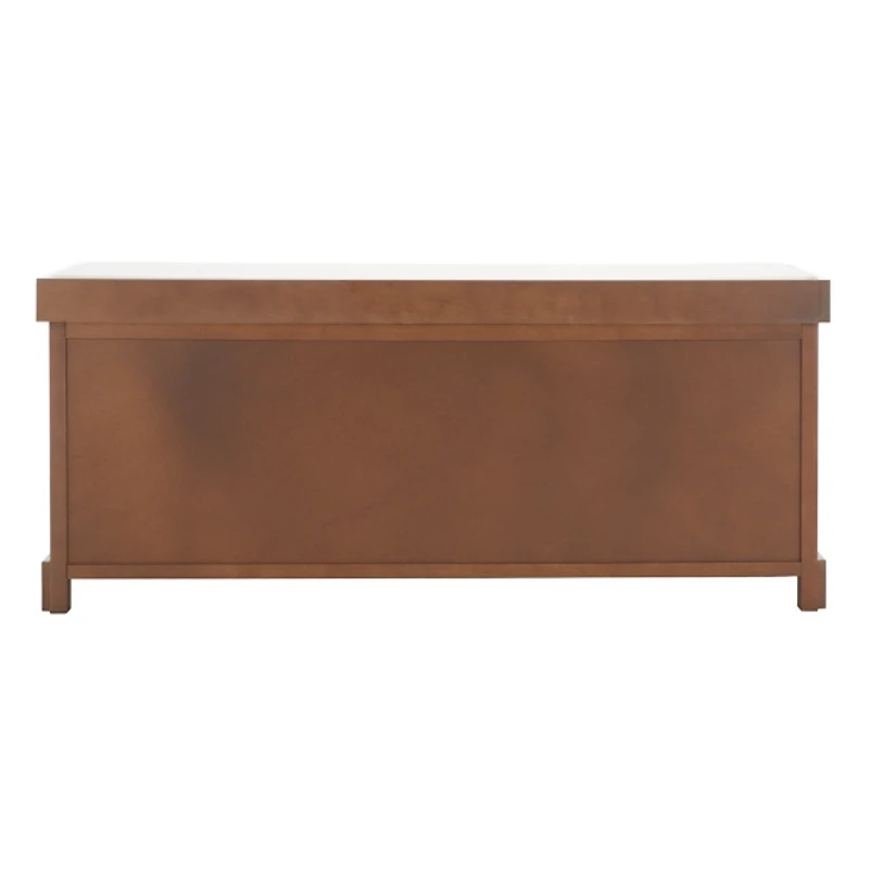 Graywash Upholstered Jeanette Storage Bench