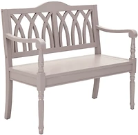 Mandy Quartz Gray Wooden Bench