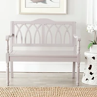 Mandy Quartz Gray Wooden Bench