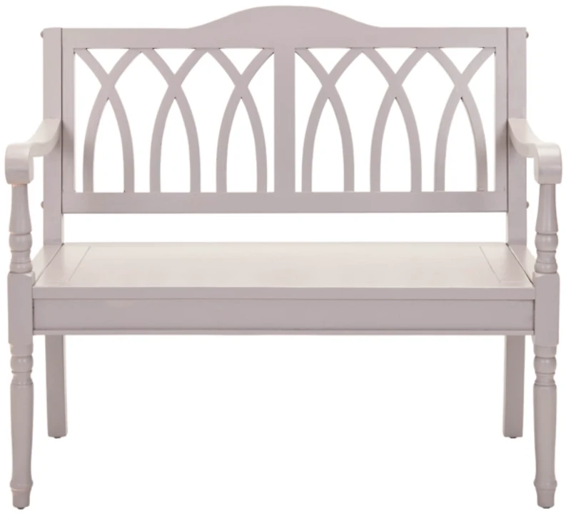 Mandy Quartz Gray Wooden Bench
