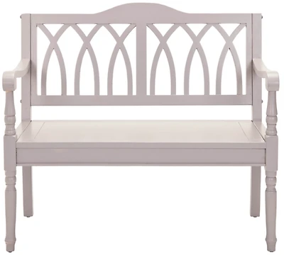 Mandy Quartz Gray Wooden Bench