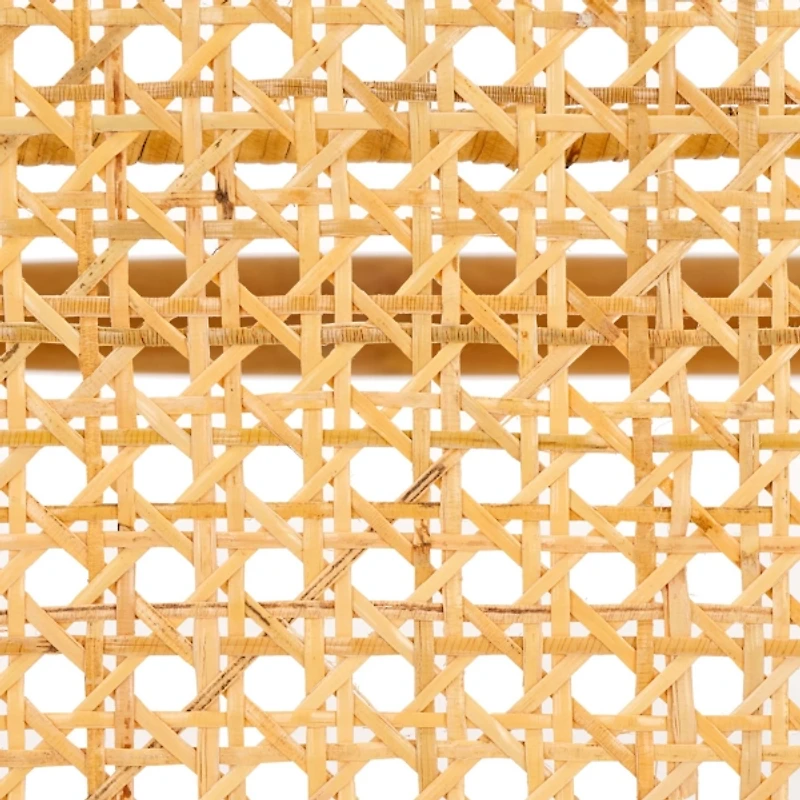 Natural Teak and Rattan Nikki Bench