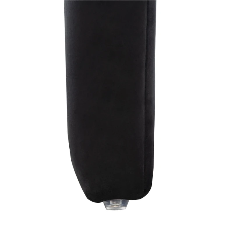 Black Velvet Modern Lydia Bench