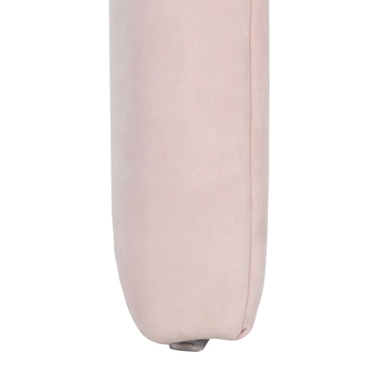 Pink Velvet Modern Lydia Bench